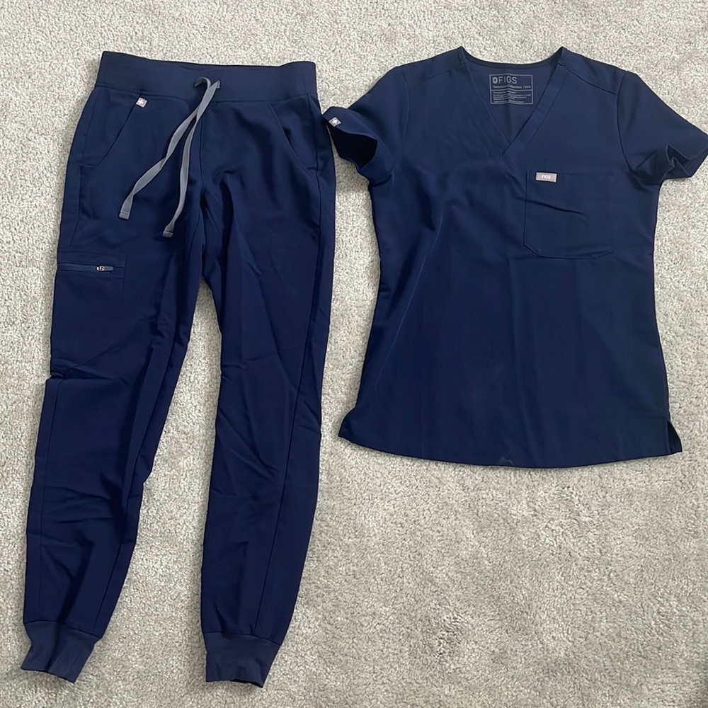 Figs navy blue scrubs